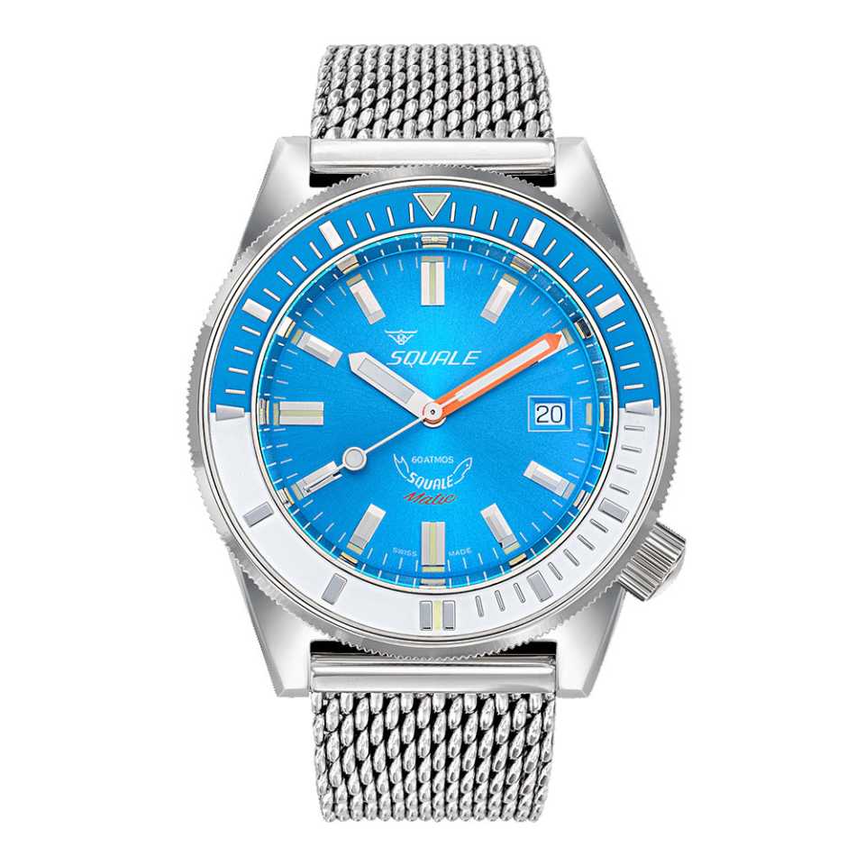 SQUALE - MATIC MESH LIGHT BLUE WATCH MATICXSE.ME22