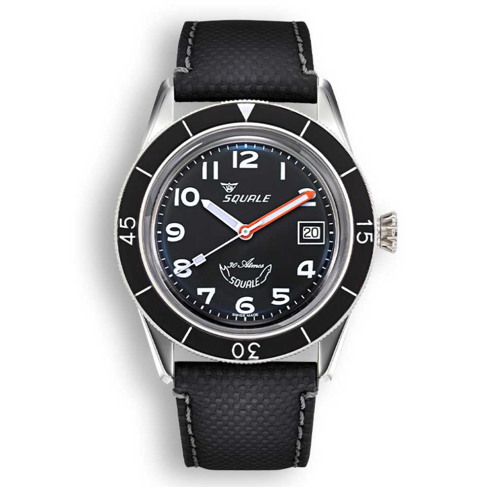 SQUALE - OROLOGIO SUB-39 BLACK ARABIC SUB-39MON.TE