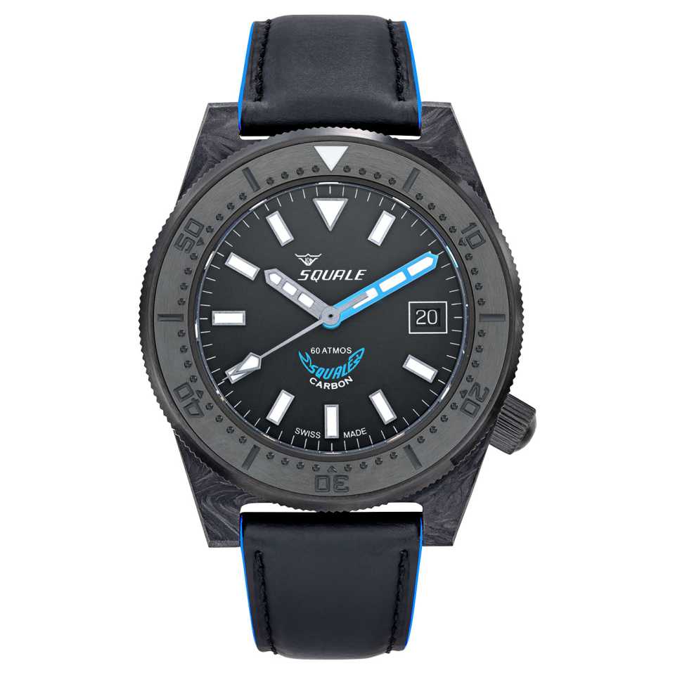SQUALE - T183 FORGED CARBON ORANGE WATCH T-183FCBL