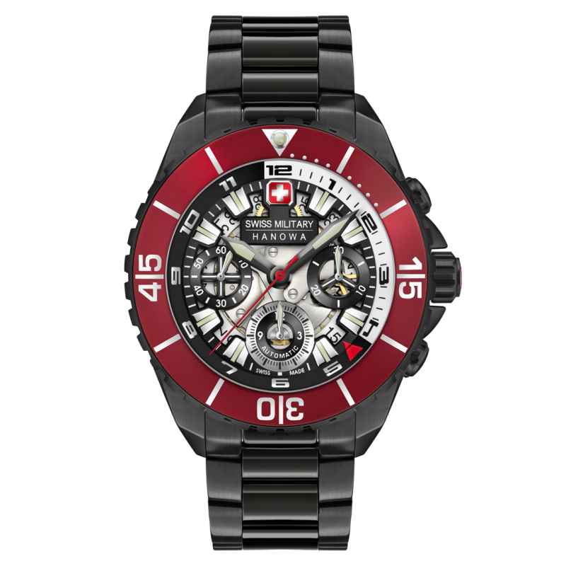 SWISS MILITARY - OROLOGIO HANS NOLL BLACK
