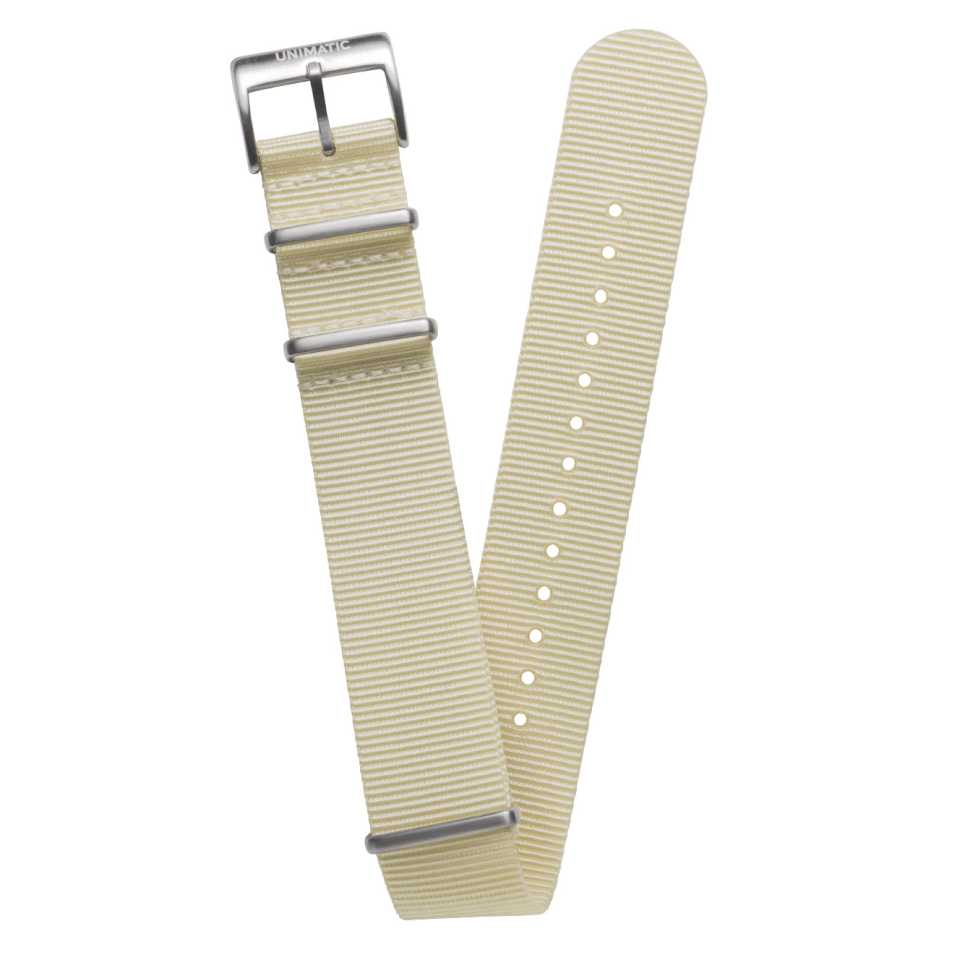 UNIMATIC - CINTURINO BOLD NATO STEEL STRAP VANILLA