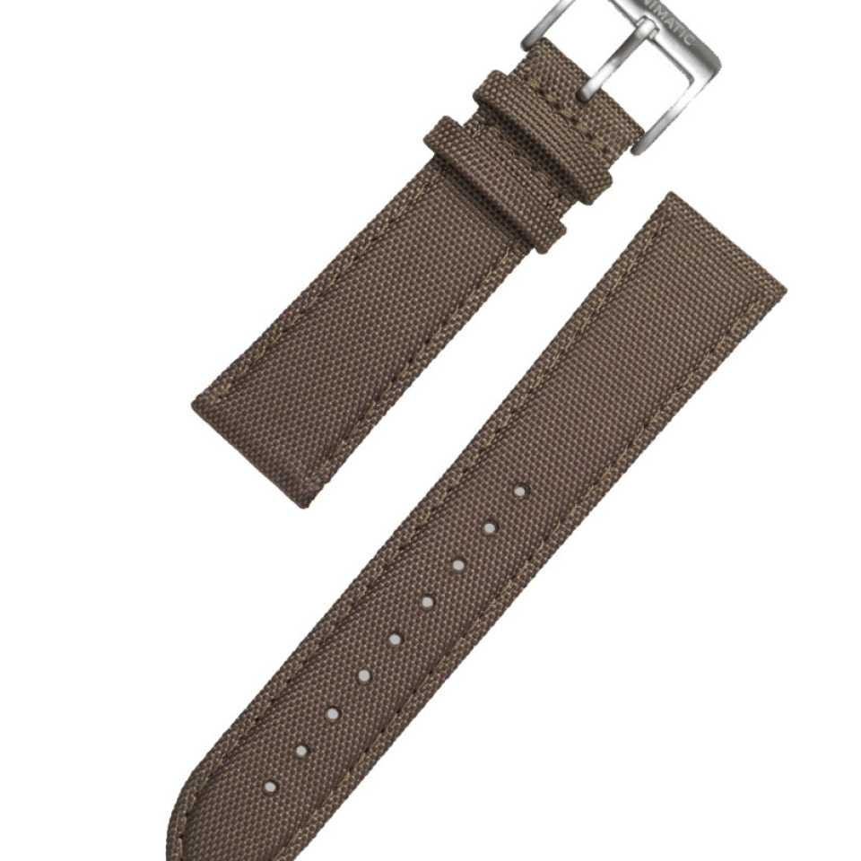 UNIMATIC - CINTURINO ACCIAIO CORDURA MARRONE