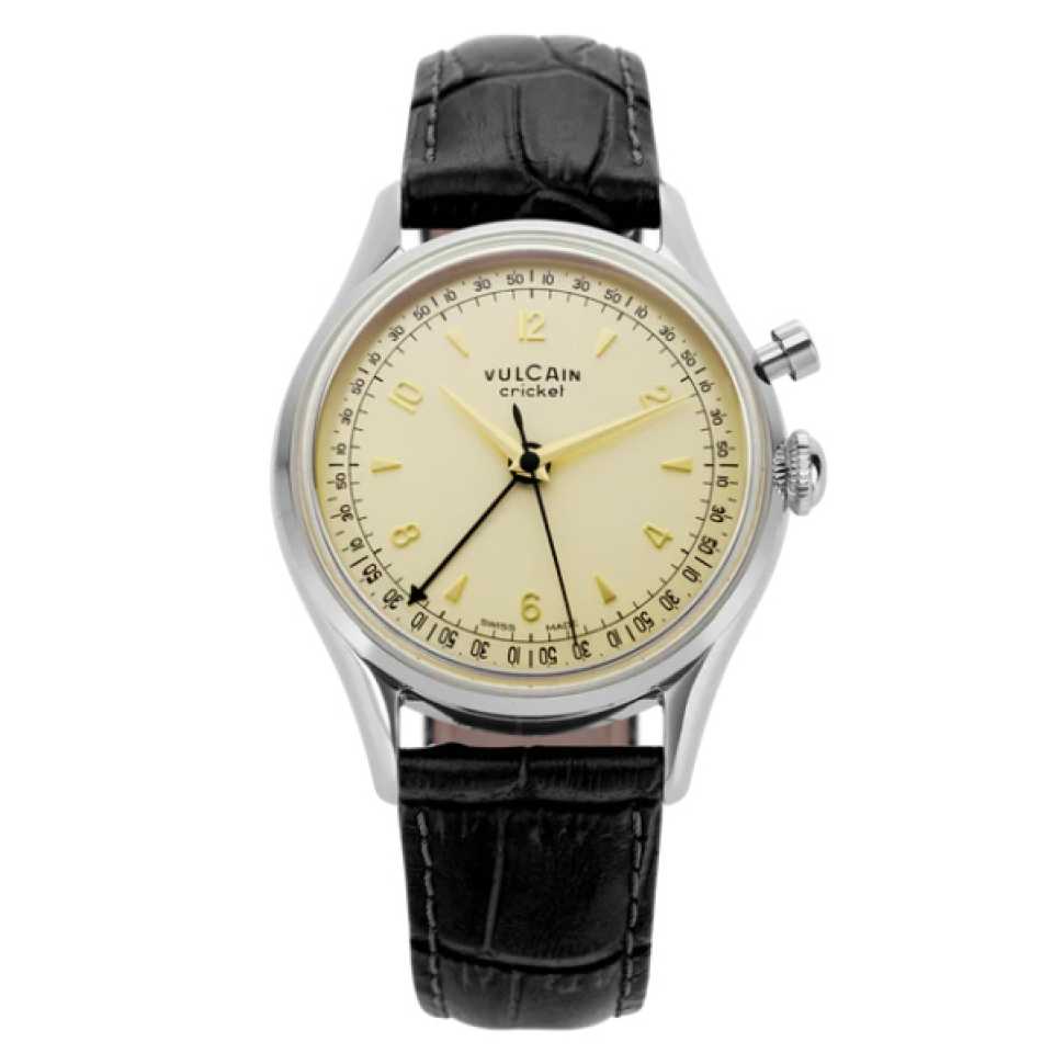 VULCAIN - OROLOGIO CRICKET TRADITION 36 MM EGGSHELL 100169B67.BAN301
