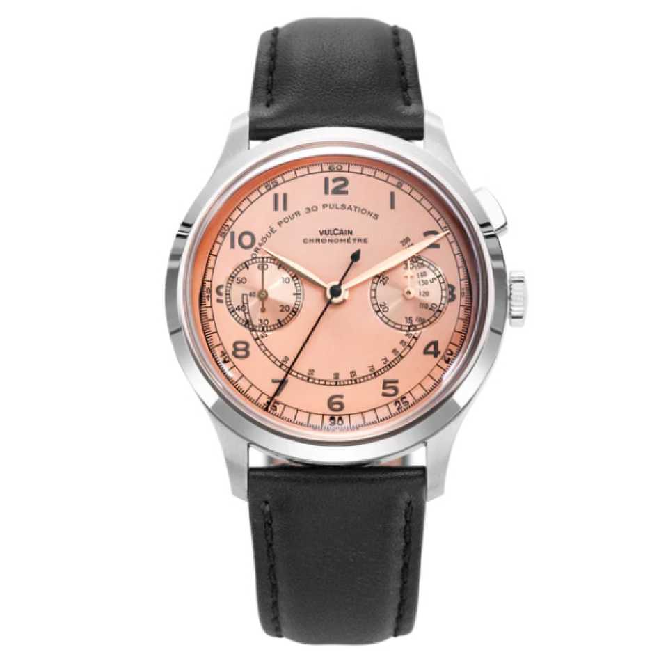 VULCAIN - OROLOGIO MONOPUSHER HERITAGE SALMON