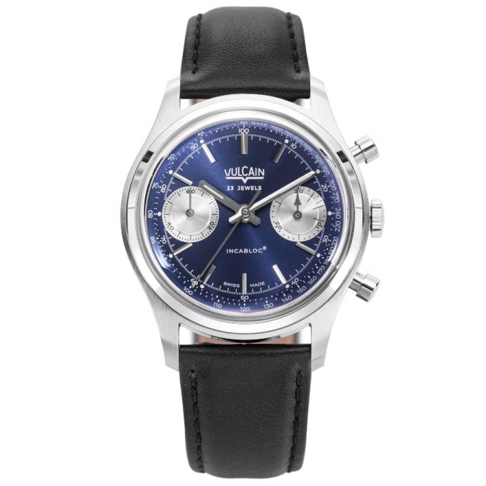 VULCAIN - CHRONOGRAPH BLUE 38 MM WATCH