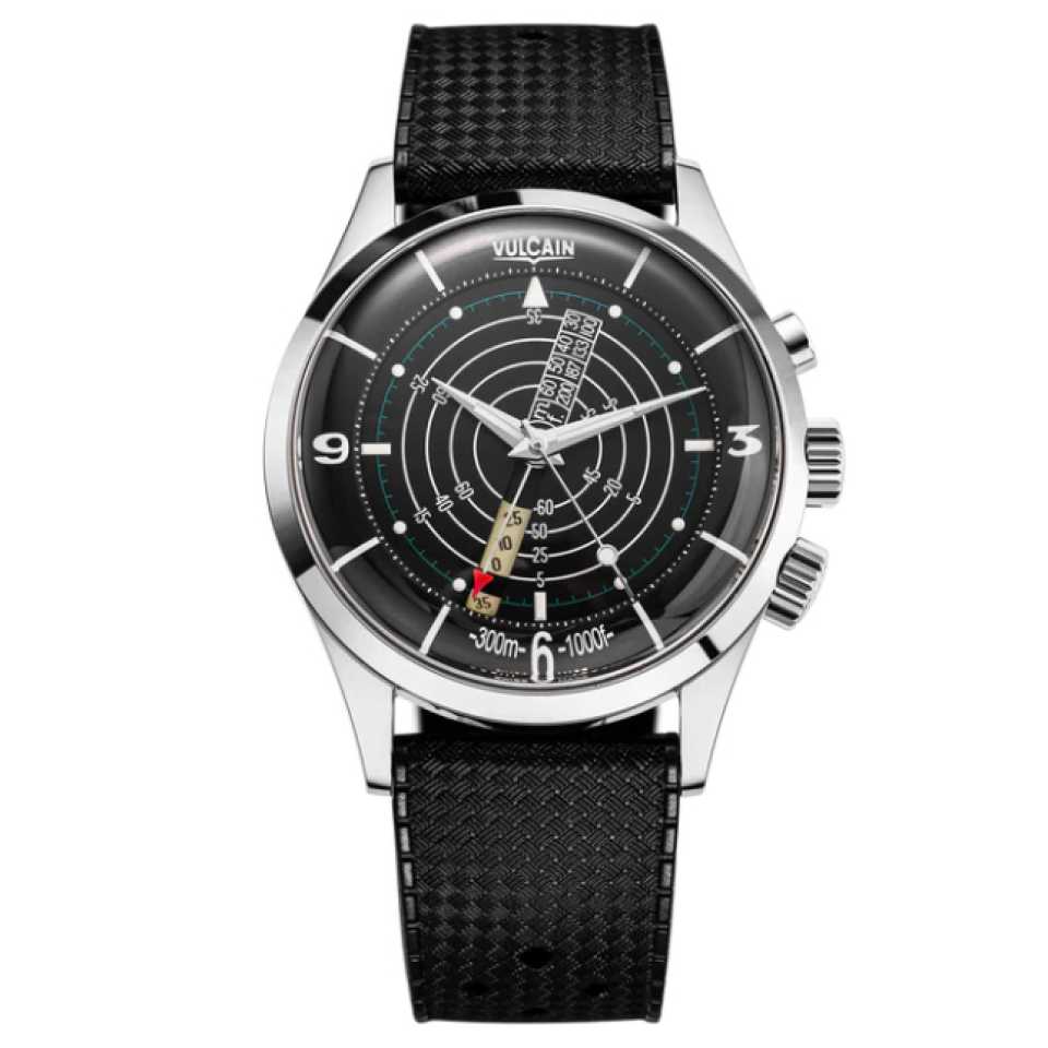 VULCAIN - OROLOGIO NAUTICAL BLACK WHITE LUMINOVA