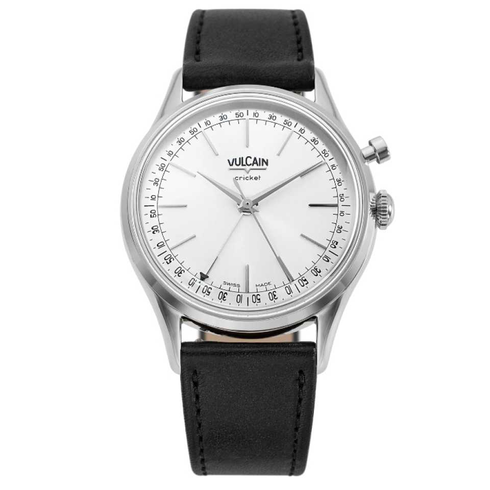 VULCAIN - OROLOGIO CRICKET PRESIDENT 39 MM BIANCO FONDELLO IN ZAFFIRO