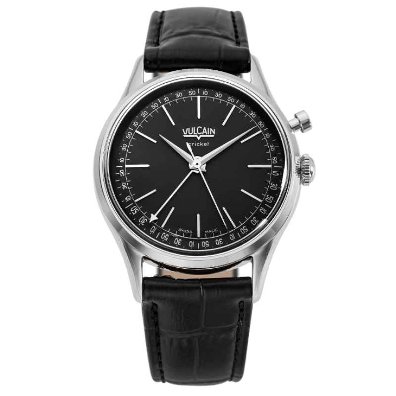 VULCAIN - OROLOGIO CRICKET PRESIDENT 39 MM NERO FONDELLO IN ZAFFIRO