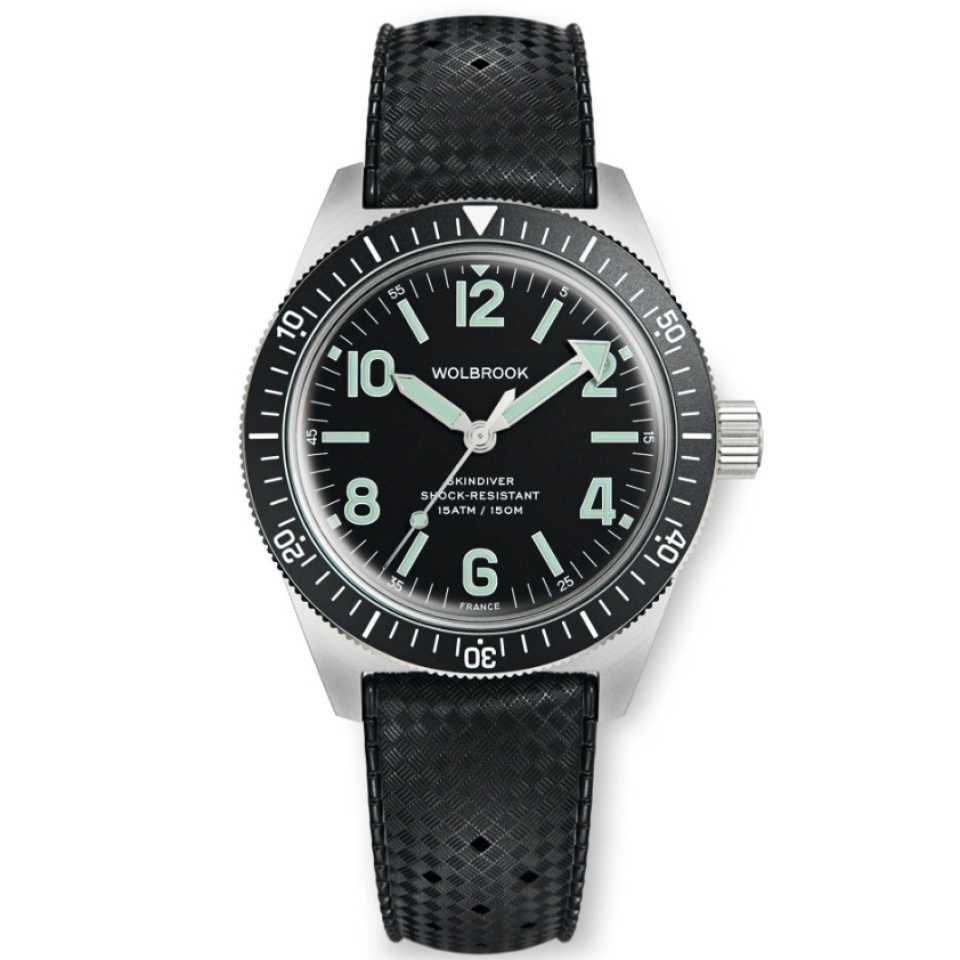 WOLBROOK - SKINDIVER AUTOMATIC WATCH 22-SA-001-RB1-BLK