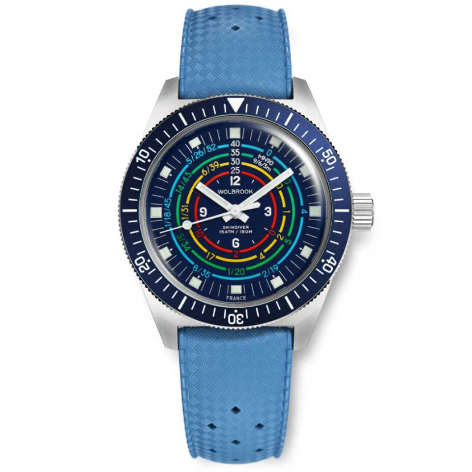 WOLBROOK - SKINDIVER DECOMPRESSION AUTOMATIC WATCH 25-SDA-004-RB1-BLE