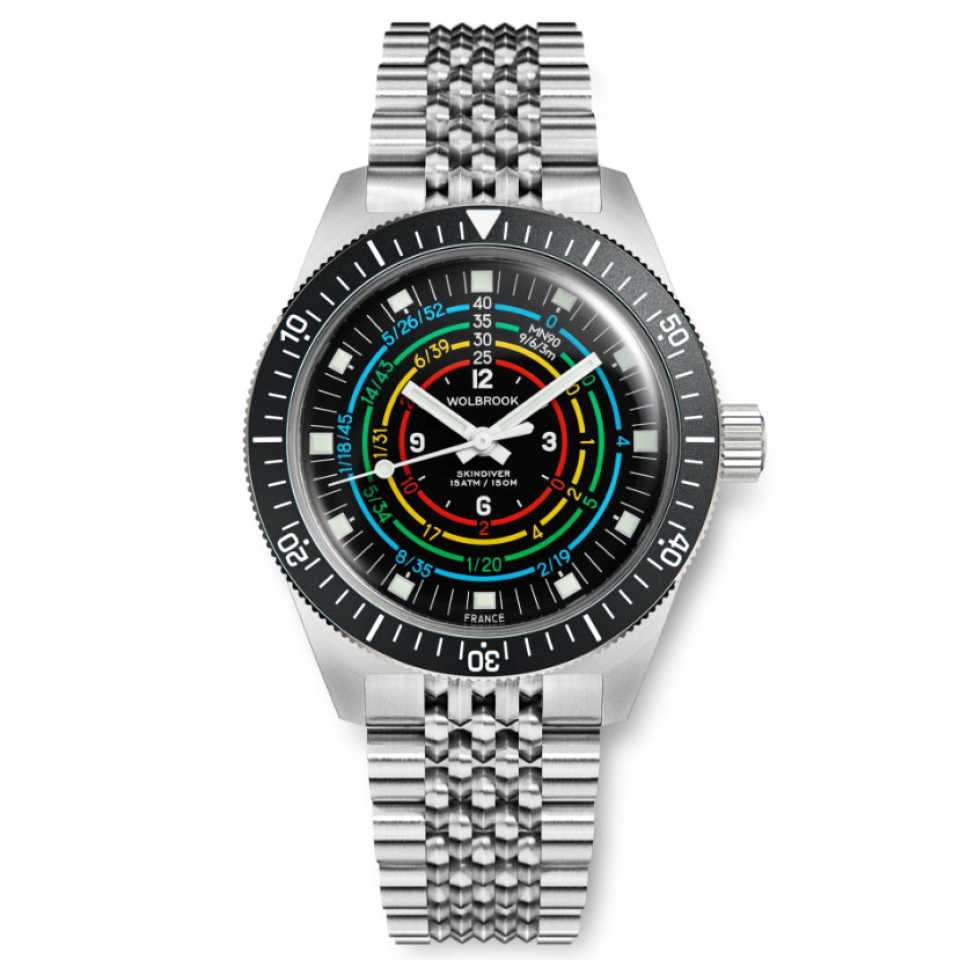 WOLBROOK - SKINDIVER DECOMPRESSION AUTOMATIC BRACELET WATCH 