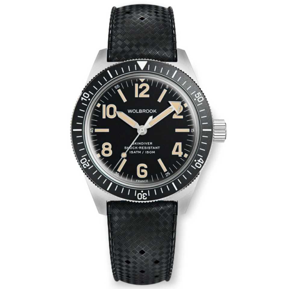WOLBROOK - SKINDIVER AUTOMATIC WATCH 22-SA-003-RB1-BLK