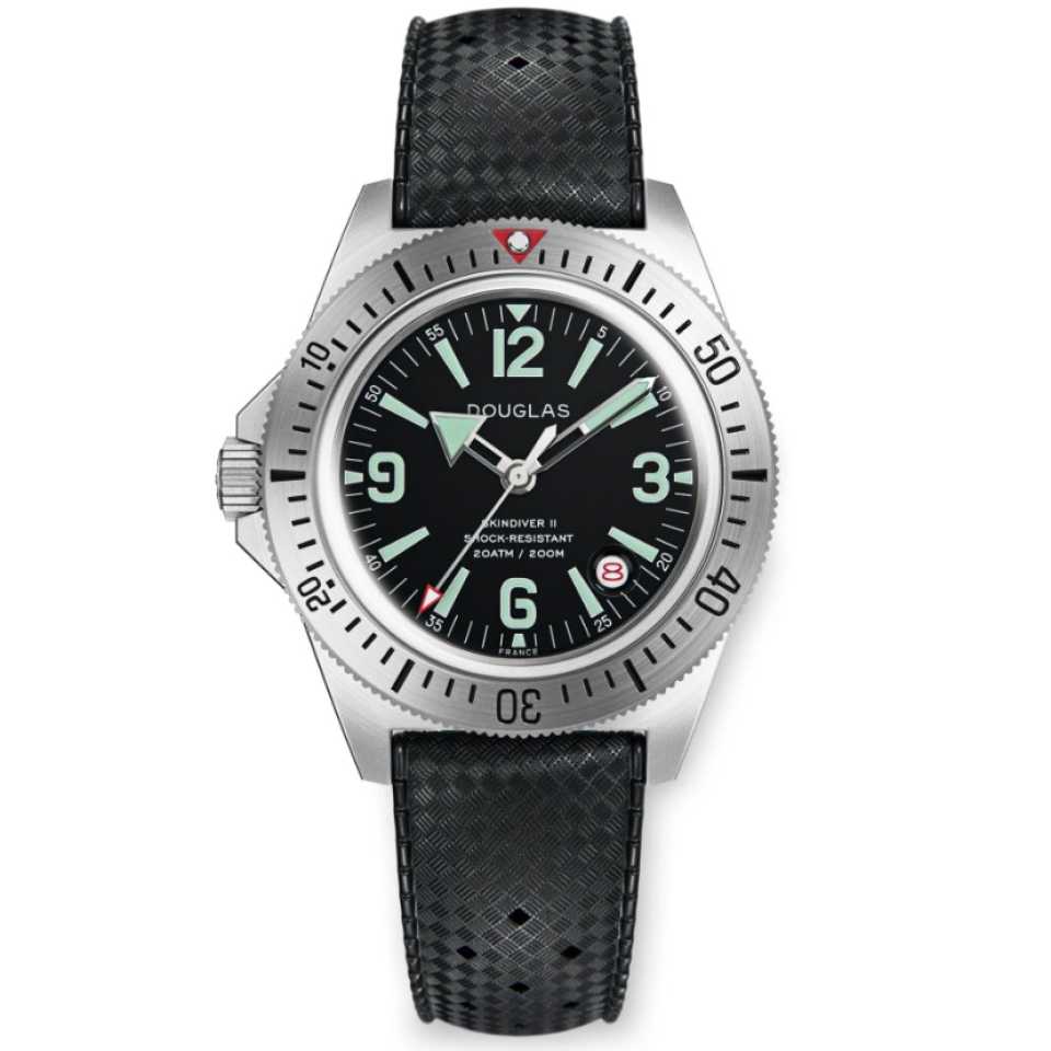 WOLBROOK - OROLOGIO SKINDIVER II PROFESSIONAL DIVING TROPIC LUME VERDE