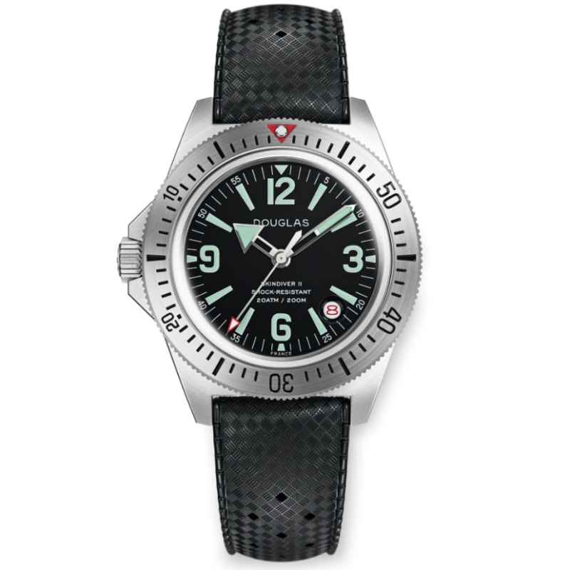 WOLBROOK - OROLOGIO SKINDIVER II PROFESSIONAL DIVING TROPIC LUME VERDE
