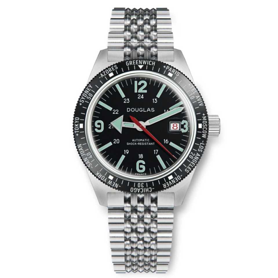 WOLBROOK - OROLOGIO SKINDIVER WT PROFESSIONAL STEEL BLACK 