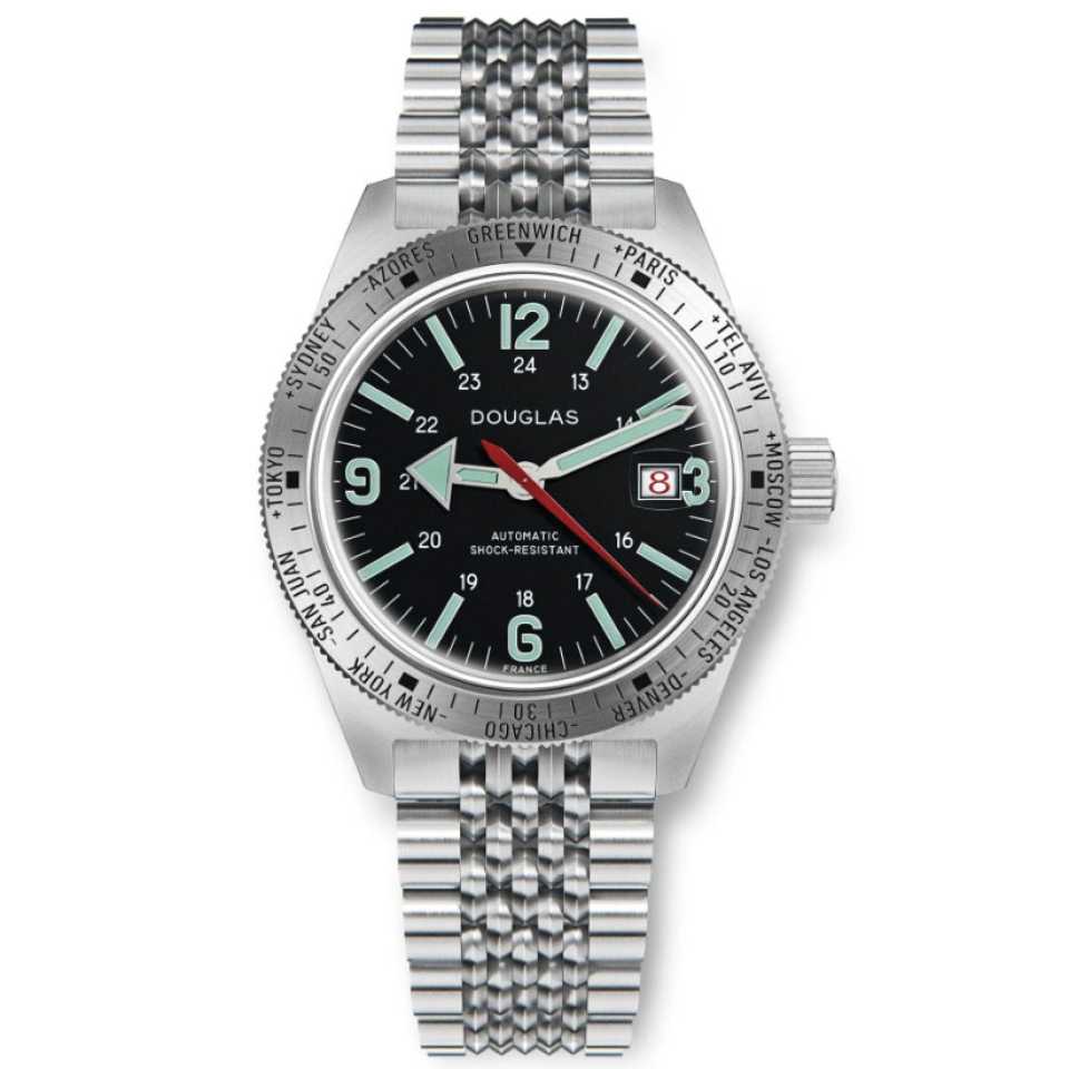 WOLBROOK - OROLOGIO SKINDIVER WT PROFESSIONAL STEEL TOOL-WATCH LUM VERDE 