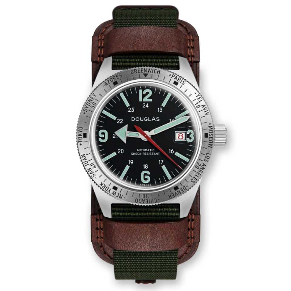 WOLBROOK - OROLOGIO SKINDIVER WT PROFESSIONAL TOOL-WATCH LUM VERDE