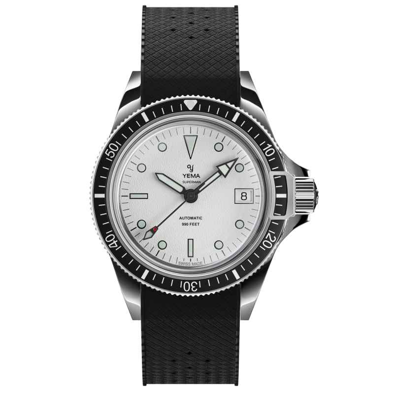 YEMA - OROLOGIO SUPERMAN HERITAGE 41MM WHITE RUBBER YSUP25A41-BRBIS