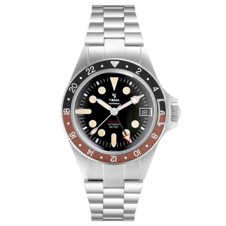 YEMA - OROLOGIO SUPERMAN WOLRDTIME GMT COKE 41MM