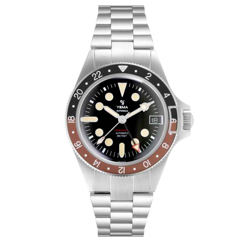 YEMA - OROLOGIO SUPERMAN WOLRDTIME GMT COKE 41MM