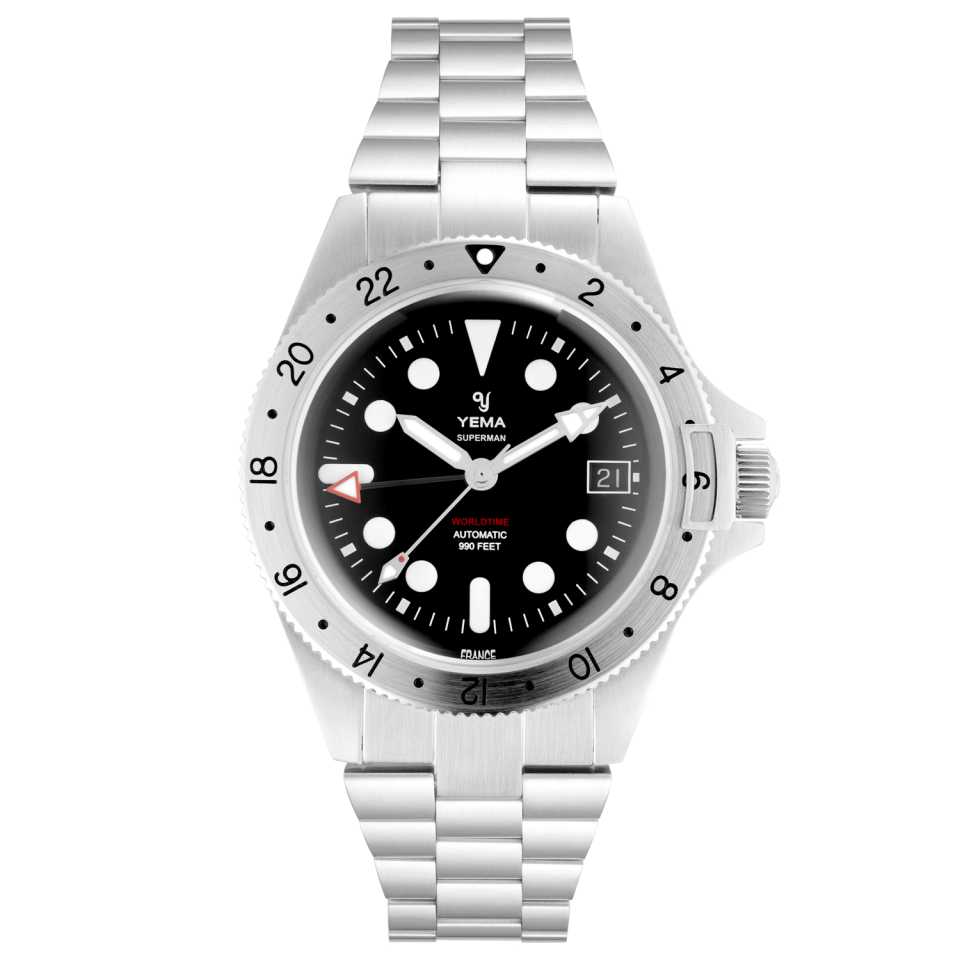 YEMA - OROLOGIO SUPERMAN WOLRDTIME GMT 39MM