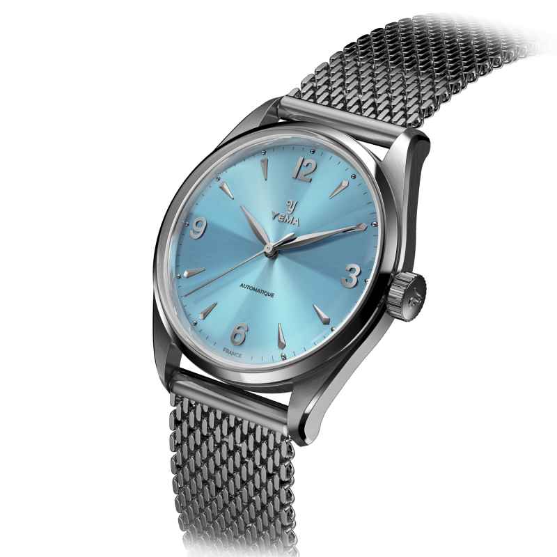 YEMA - OROLOGIO URBAN STEEL LIGHT BLUE