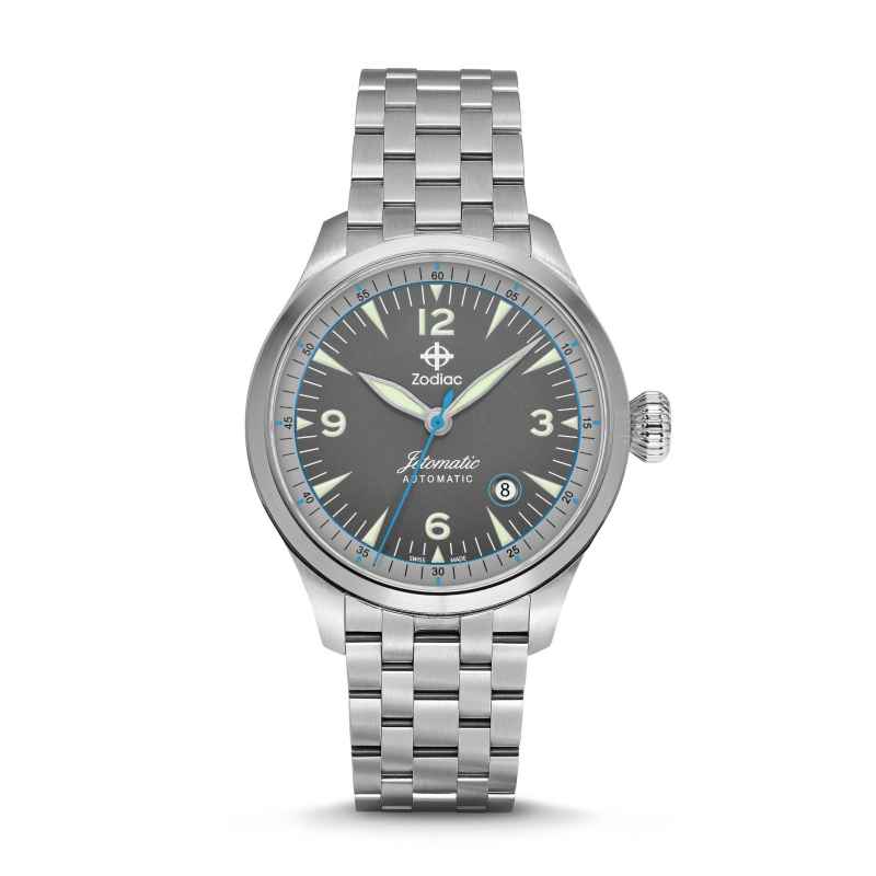 ZODIAC - JETOMATIC AUTOMATIC STAINLESS STEEL WATCH ZO9107