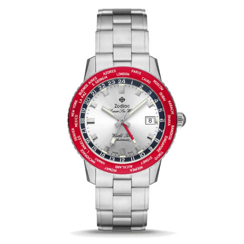 ZODIAC - SUPER SEA WOLF WORLD TIME WATCH