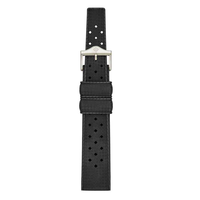 ZODIAC - BLACK RUBBER STRAP