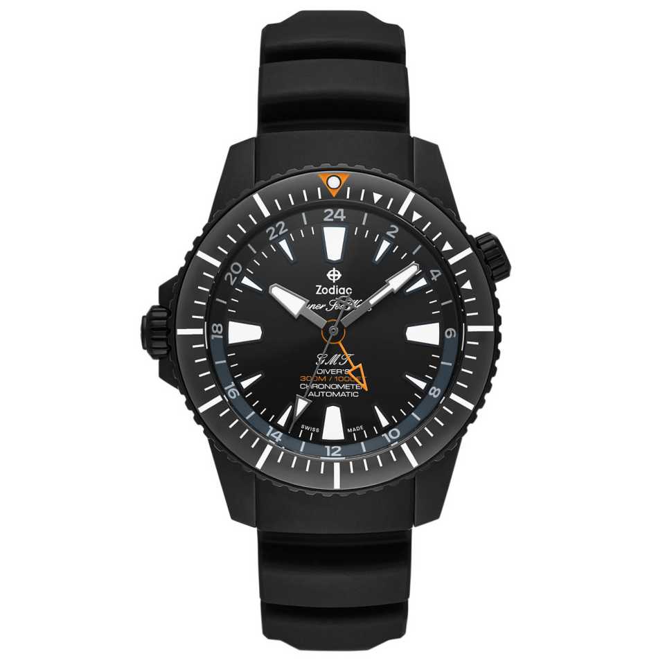 ZODIAC - OROLOGIO LEFT HAND DRIVE PRO-DIVER GMT ZO3557