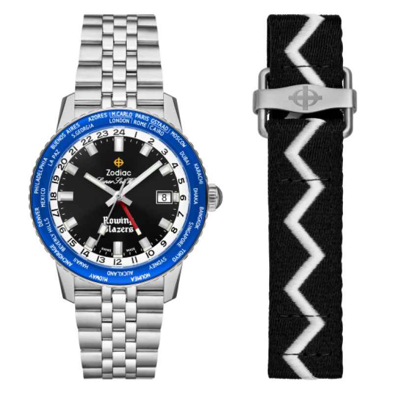 ZODIAC - SUPER SEA WOLF GMT ROWING BLAZERS ZO9414 WATCH