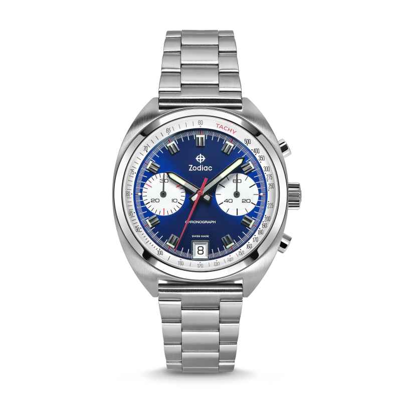 ZODIAC - GRANDRALLY QUARTZ STAINLESS STEEL WATCH