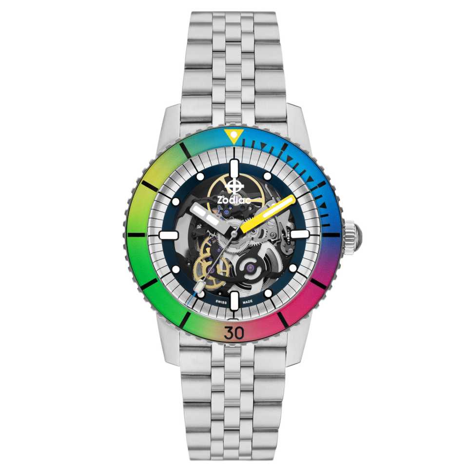 ZODIAC - SUPER SEA WOLF SKELETON 6-15 SUPER CHROMA ZO9298 WATCH