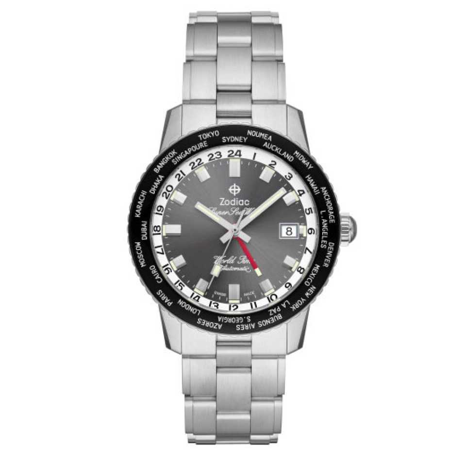 ZODIAC - OROLOGIO SUPER SEA WOLF WORLD TIME GMT ZO9409