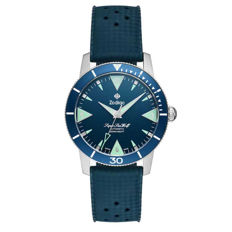 ZODIAC - OROLOGIO SUPER SE WOLF SKIN DIVER AUTOMATIC RUBBER STRAP ZO9217