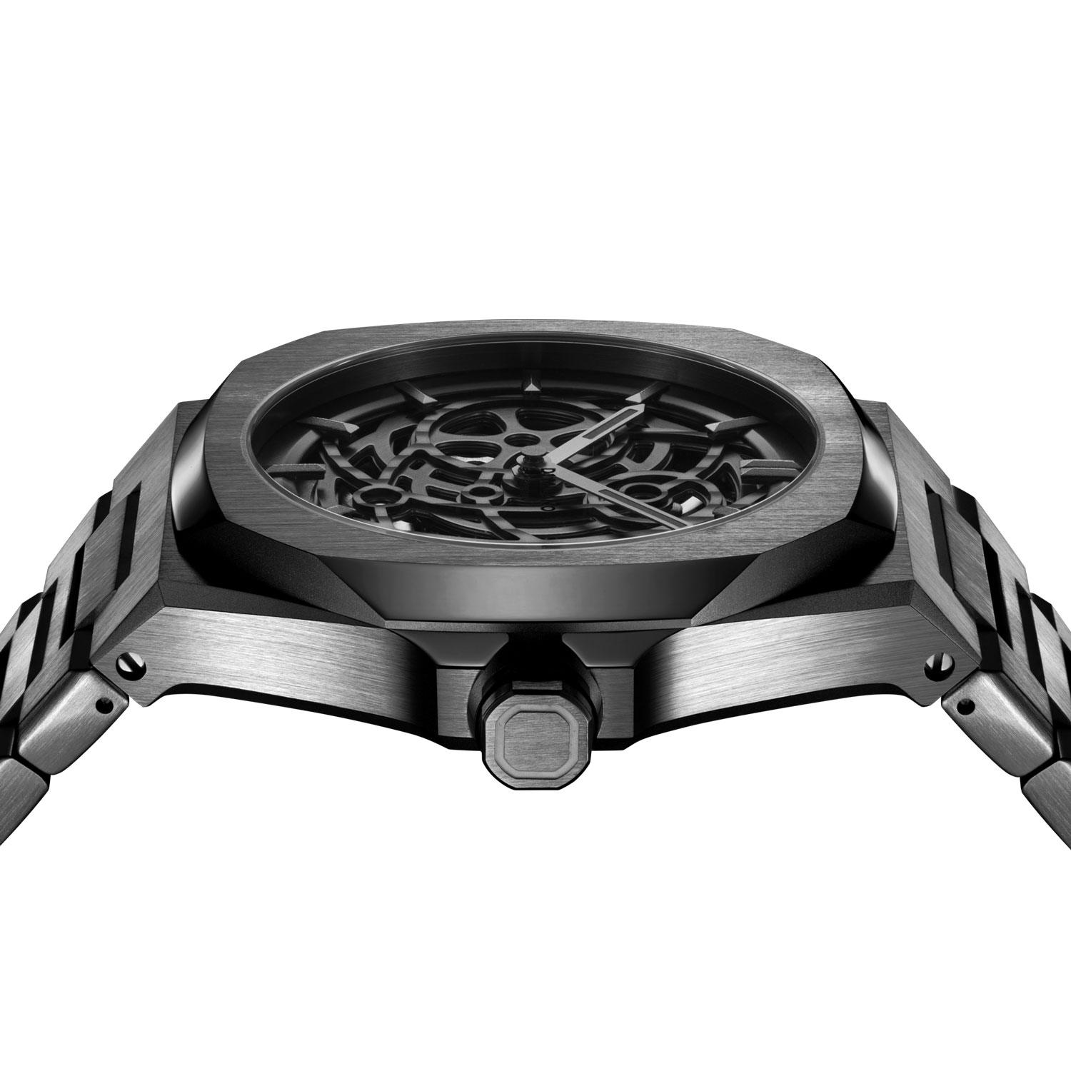 D1 Milano Orologio Uomo SSLL02 – Quarzato Cassa Acciaio Rosa Cinturino Pelle Nera