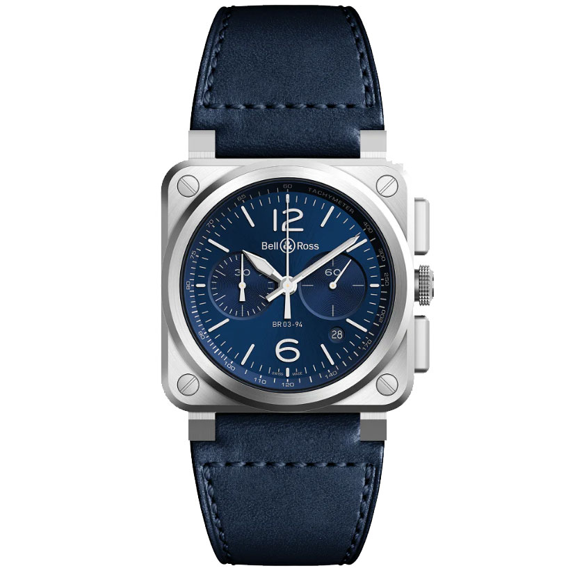 BELL & ROSS - OROLOGIO BR-03 CHRONO BLUE STEEL