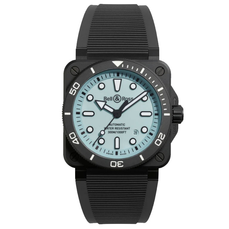 BELL & ROSS - OROLOGIO BR-03 DIVER FULL LUME CERAMIC