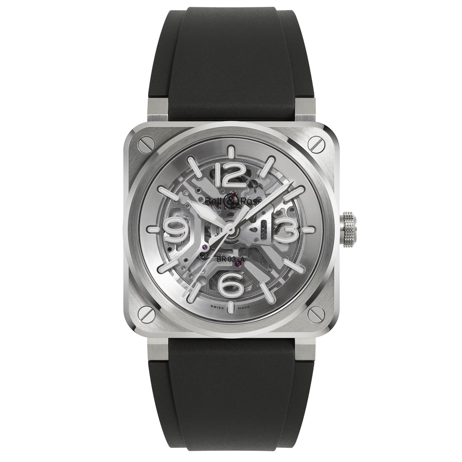 BELL & ROSS - OROLOGIO BR 03 SKELETON STEEL