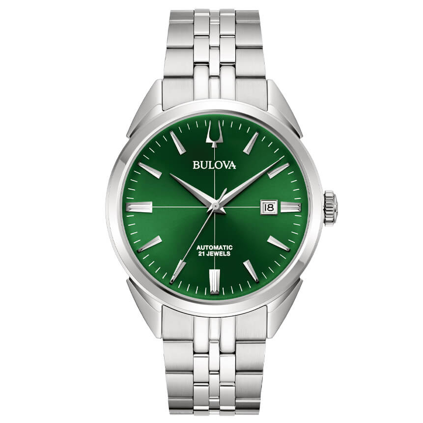Bulova Orologio Uomo Sutton 96B318 - Cronografo Multifunzione In Acciaio, Quadrante 44mm, Movimento Al Quarzo