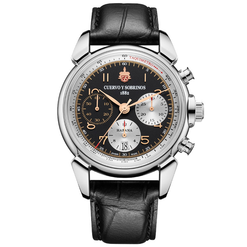 CUERVO Y SOBRINOS - CHRONOGRAPH HERITAGE WATCH 3145.1HB