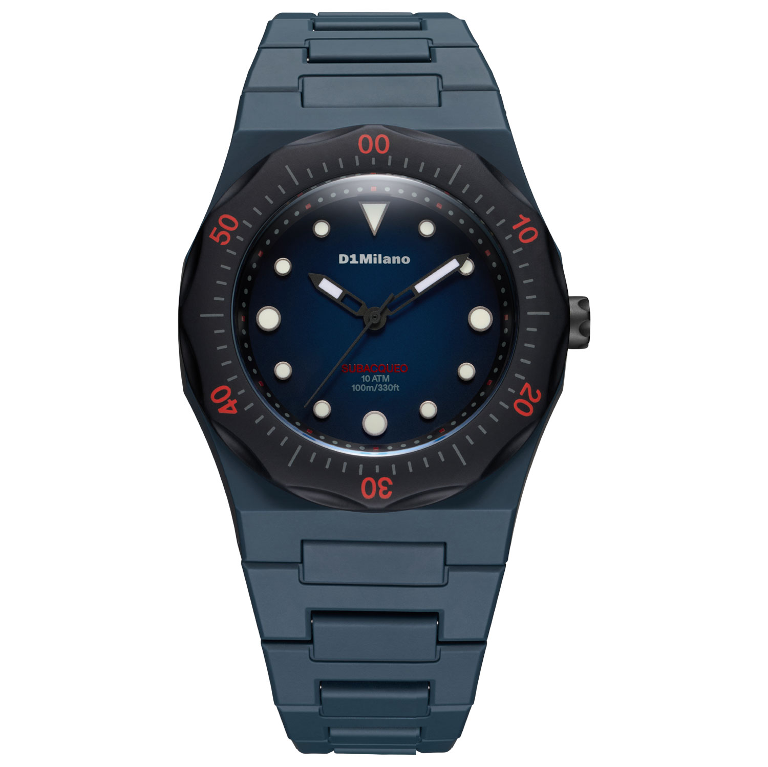 D1 MILANO - POLYCARBON DIVER BLUE WATCH