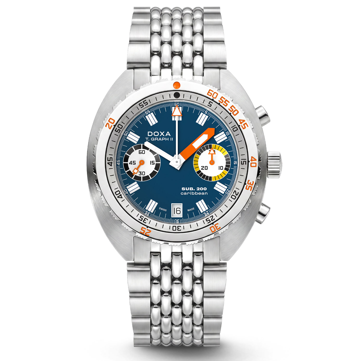 DOXA - SUB 200 T-GRAPH II CARIBBEAN BRACELET WATCH