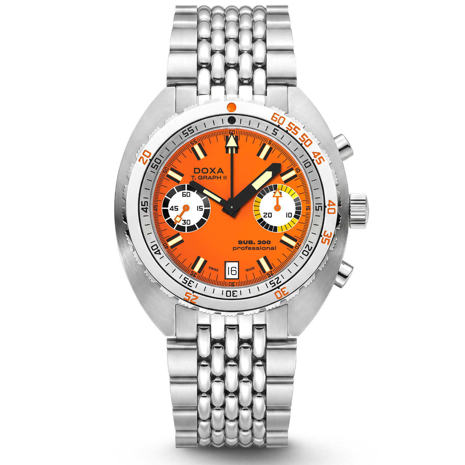 DOXA - SUB 200 T-GRAPH II PROFESSIONAL BRACELET WATCH
