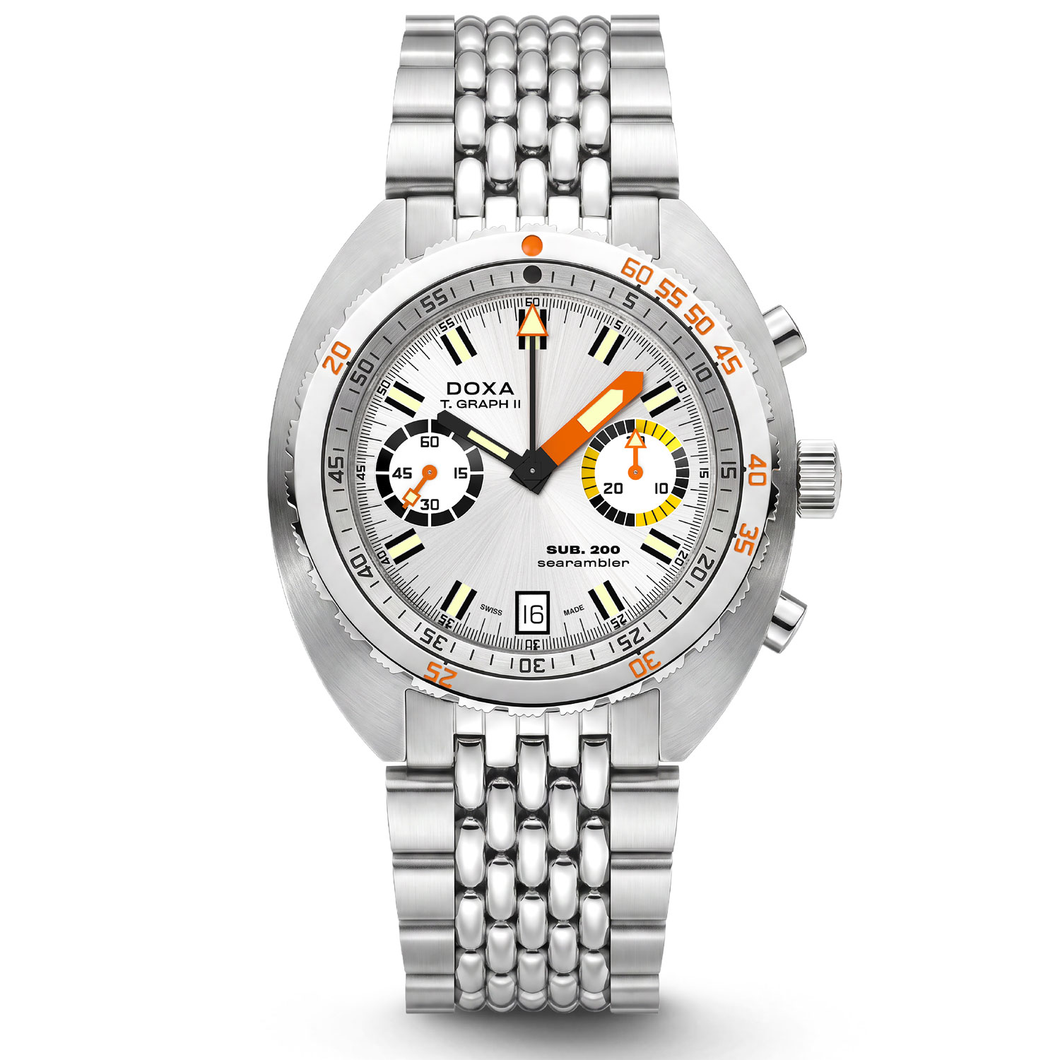 DOXA - SUB 200 T-GRAPH II SEARAMBLER BRACELET WATCH
