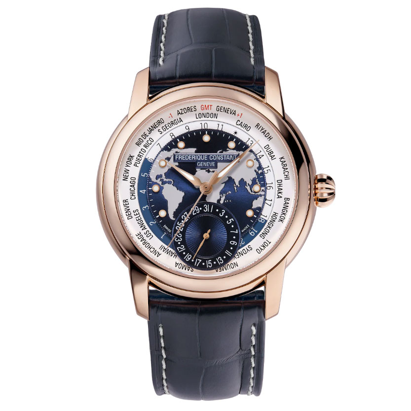 Frederique Costant Classic Wolrdtimer Manufacture FC 718NWWM4H9 Watch