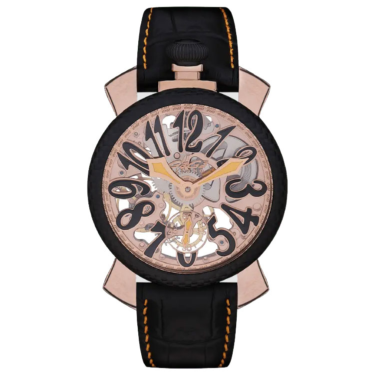 GAGA' MILANO - OROLOGIO SKELETON 48 ROSE GOLD 5311SK03R0LABK0