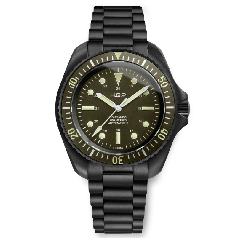 HGP - OROLOGIO DIVER 200M AUTOMATIC COMMANDO VERDE