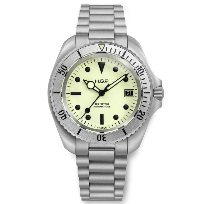 HGP - OROLOGIO SUBACQUEO AUTOMATICO NIGHT DIVER 200 M FULL LUME