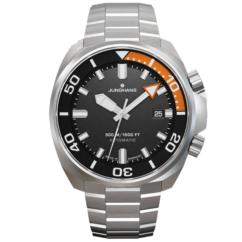 JUNGHANS - AQUARIS BLACK ORANGE WATCH